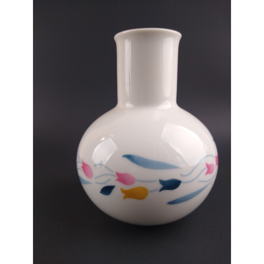 Lillian Vernon Vintage 1986 Tulip Bud Vase Retro Floral